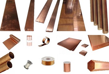 Copper Sheets, Rods, Tubes, Wire